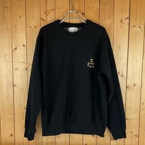 Men's Isabel Marant Mikoe Embroidered Sweatshirt Pullover, Black - Size S